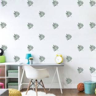 WALL STICKS Coconut leaf - All Over Print - Pattern - Creative - Decorative - Wall Sticker (Set of 72 Stickers) - WS150