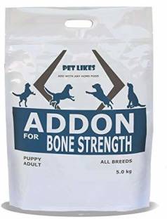 PET LIKES ADDON Bone Strength For Dogs - Hip and Joint Support Chicken, Fish, Egg, Vegetable 5 kg Dry ...