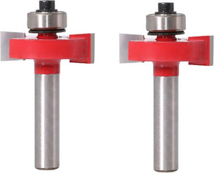 8mm" Shank Woodworking cu… 1/2"H 1pcs Rabbet Router Bit with 6 Bearings Set 