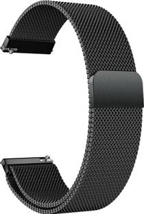 ACM Watch Strap Magnetic 20mm for Boat Wave Pro 47 Smartwatch Black Smart Watch Strap