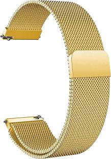 ACM Watch Strap Magnetic Loop 20mm for Noise Color Fit Icon Buzz (Champagne Gold) Smart Watch Strap