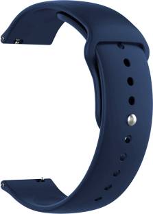 ACM Watch Strap Silicone Belt 22mm for Fire Boltt Ninja Call 2 (Band Dark Blue) Smart Watch Strap