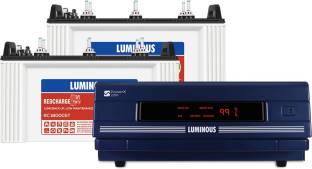 LUMINOUS PowerX 2250 Pure Sine Wave Inverter with RC 18000ST 150Ah Tubular Inverter Battery