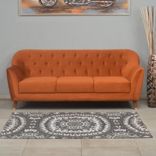 57.87 Goldenrod Container Furniture Direct S5459 Mid Century Modern Velvet Upholstered Tufted Living Room Loveseat