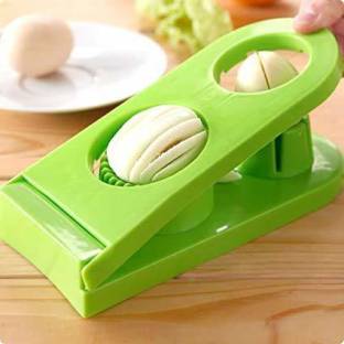 Kinematic Enterprise Egg Slicer 2 in 1 Boiled Egg Cutter with Stainless Steel Cutting Wire Egg Slicer