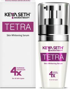 KEYA SETH AROMATHERAPY Tetra Skin Whitening Serum- Quick Absorbing, Radiant & Brightening Skin- Rejuvenates Skin Complexion with Alpha Arbutin & Vitamin C,B3,B5