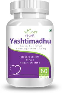 Natures Velvet Lifecare licorice(Yastimadhu) Pure Extract 500 mg