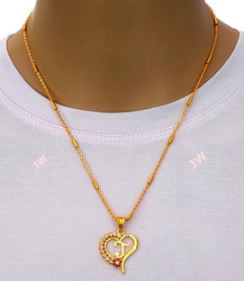 Jewel WORLD J letter locket pendants 