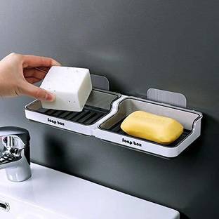 HARISWARUP Multipurpose Bathroom Double Soap Dish, Soap ...