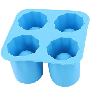 Soft Bottom Ice Cube Mold Blue Ouddy 3 Pack Ice Cube Tray 14 Cavities Silicone Ice Trays for Freezer with Lid Easy to Remove Design Cooling Drinks Whiskey Cocktails Orange Juice Cola 