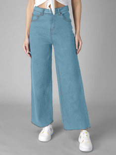 KOTTY Flared Women Light Blue Jeans 