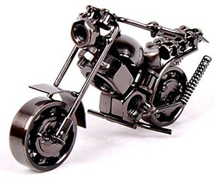 Vintage Bike Iron Vehicle Model for Toy 