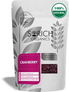 Sorich Organics Cranberries-200GM-Rich in Oxidant|Ready to Eat Snack & Dry Nuts & Seeds. Cranberries