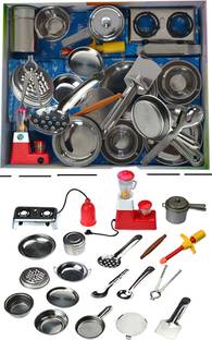 Ulamart Clay Kitchen Set 11 Pcs Miniature For Kids Clay Kitchen Set 11 Pcs Miniature For Kids Buy Kitchen Set Toys In India Shop For Ulamart Products In India Flipkart Com