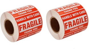 FragileThis Side UP Handle with CareThank You Bright Red Warning Shipping Stickers 2 x 3 2 