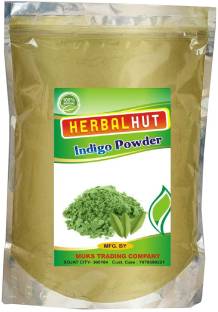 HERBALHUT NATURALS 100% pure Indigo Powder For Black Hair New Pack , green