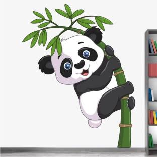 WALL STICKS Cute - Baby - Panda - Climbing - Bamboo - Tree - Colourful -  Decorative - Wall Sticker - WS157 Price in India - Buy WALL STICKS Cute -  Baby -