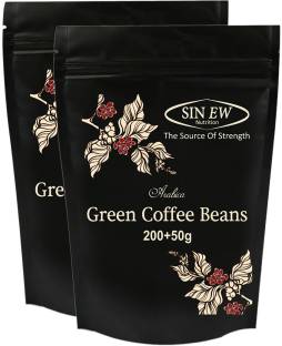 SINEW NUTRITION Organic Green Coffee Beans for Weight & Fat Loss -2x250 gm Instant Coffee