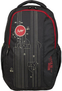 skybags black laptop backpack