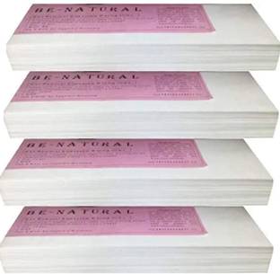 MVILAM Waxing Strips for Hair Removal Plain Disposable White Color Wax Strips Easy & Safe Wax MVILAM Waxing Strips for Hair Removal Plain Disposable White Color Wax Strips Easy & Safe Wax