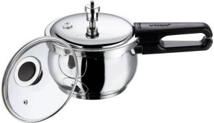 VINOD Splendid Plus Stainless Steel Pressure Cooker with Outer Lid 2.5 L Induction Bottom Pressure Cooker