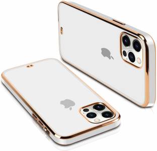 Khr Back Cover For Apple Iphone 12 12 Pro Luxury Clear Square Gold Plating Chrome Design Back Case Cover Khr Flipkart Com