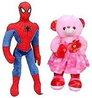 Nihan Enter[prises Lovable and Hugable Cute Spaiderman And Long Doll Soft Toy For Kids for Brithday Gift, Gift Item - 30 cm (Multicolor)  - 30 cm