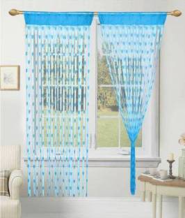 ADVENTURE 182.88 cm (6 ft) Polyester Transparent Door Curtain Single Curtain