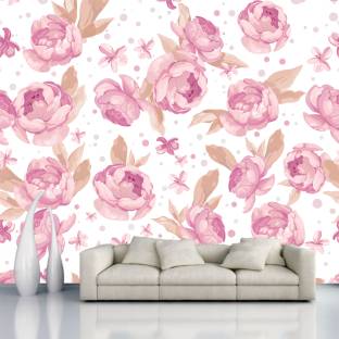 decorative design Floral & Botanical Multicolor Wallpaper