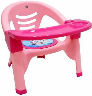 Miss & Chief by Flipkart Baby Chair with Tray Strong and Durable Plastic Chair for Kids/Plastic School Study Chair/Feeding Chair for Kids,Portable With Soft Cusion And Sound Whistle
