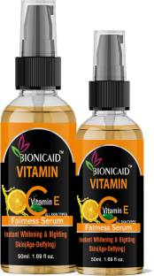 BIONICAID Improved vitamin C Facial serum- For Anti Aging & Smoothening & Brigthening Face serum pack of 2 (50ml)
