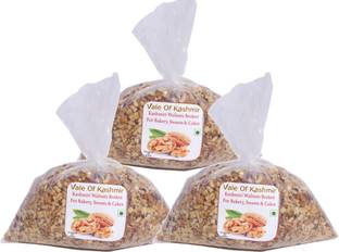 vale of kashmir Kashmiri Walnut Kernels Broken For Sweets Cakes Bakery | Small Walnut Broken Kernels Walnuts