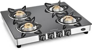 SUNFLAME Stainless Steel, Glass Manual Gas Stove