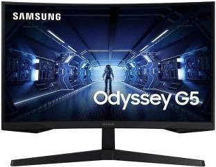 SAMSUNG 27 inch Curved WQHD LED Backlit VA Panel Gaming Monitor (LC27G55TQWWXXL Stunning Images Wide Q...