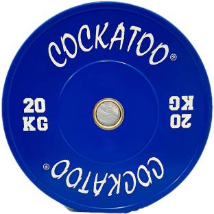 COCKATOO BUMPER PLATES OLYMPIC BARBELL BAR WEIGHT PLATES Blue Weight Plate
