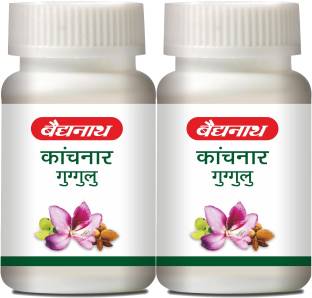 Baidyanath Kanchnar Guggulu – an Ayurvedic Formulation | Helpful in Hormonal imbalance, Joint Pains and Eliminate Toxins | Pack of 2