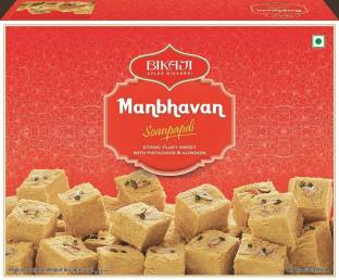 Bikaji Aslee Bikaneri Manbhavan Soan Papdi , 450 g ( Pack of 2) Box