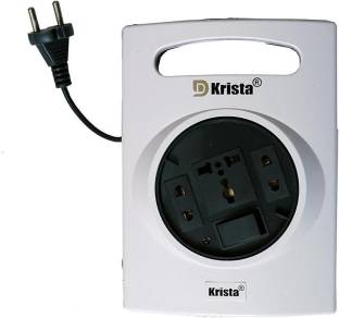 DKrista 2 PIN FLEX BOX WITH POWER WHEEL CORE 6.40 MTR WITH LIGHT INDICATOR Two Pin Plug