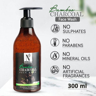 nutriglow charcoal face wash