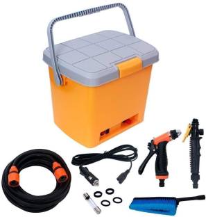 PGK TRADERS High Quality Portable Mini High pressure car washing machine car washer kit car Jet Spray Easy to operate and portable 12V 16L Tank High Pressure Washer Pressure Washer