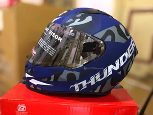 STUDDS THUNDER D7 M/VISOR N4 MATT BLUE 