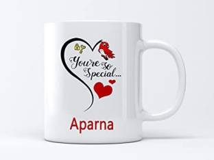 SHREENKRAFT Youre Aparna Special Love Printed Ceramic Coffee Ceramic Coffee  Mug Price in India - Buy SHREENKRAFT Youre Aparna Special Love Printed  Ceramic Coffee Ceramic Coffee Mug online at 