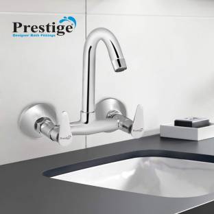 Prestige Brass Slim Sink Mixer Chrome Silver plated Pillar Tap Mixer Faucet Pillar Tap Faucet