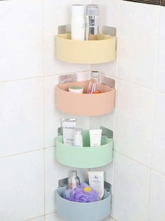 Shower Corner Shelves Triangle Bathroom Shelf Shower Caddy Self Adhesive 