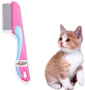 Cozy Puppies Amazing Stainless Metal Flea Comb for Pets Grooming Comfortable to Use Dogs, Cats, Rabbit Fur Detangling Tool Flea and Tick Prevention for Animals, Flea Treatment Flea Prevention Basic Comb for  Bird, Dog, Hamster, Miniature Pig, Guinea Pig, Dog & Cat, Rabbit, Mouse