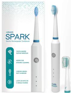 caresmith SPARK Electric Rechargeable Toothbrush (White) | 6 Operational Modes Electric Toothbrush