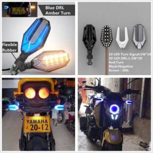 QZ DEVICE Front, Rear LED Indicator Light for Hero, Honda, Yamaha, TVS, Bajaj Universal For Bike