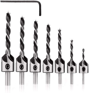 GSK Cut Countersink Drill Bits, 7pcs 
