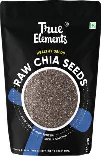 True Elements Raw Chia Seeds for weight loss with Omega 3 , Zinc & Fiber, Calcium Rich Chia Seeds