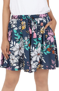BSTORIES Floral Print Women Dark Blue 